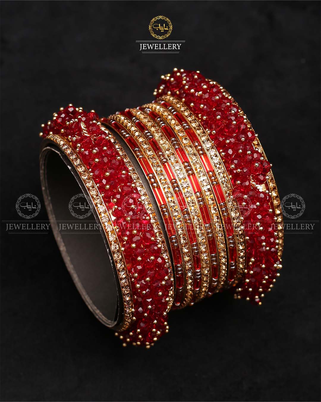 Hand made Bridal 8 pcs bangles set-2404