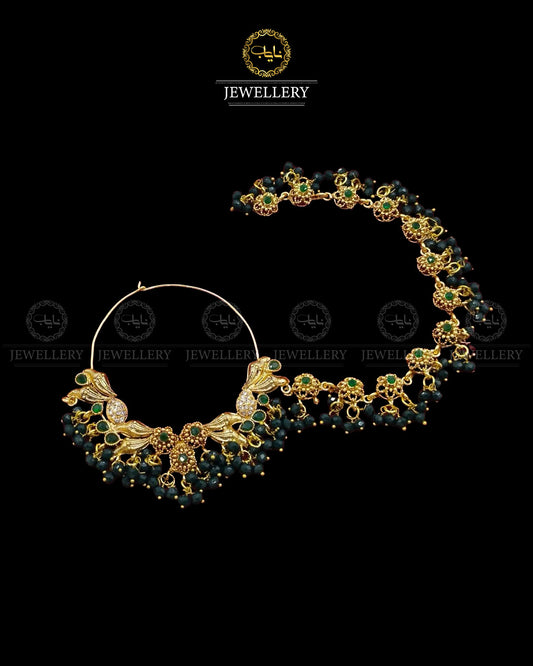 Designer Bridal Nose Ring (Nath)-2837