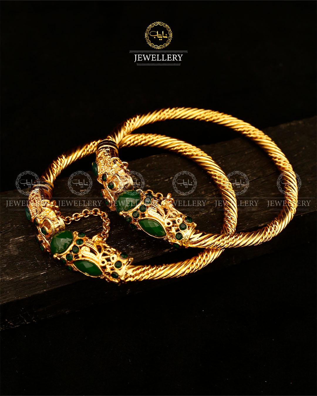 Madrasi Round openable Bangles (pair)-2928