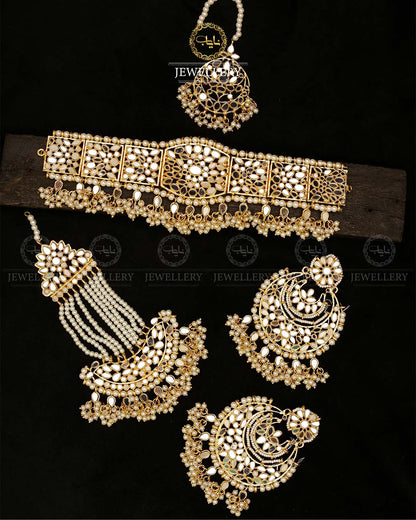 Hand made Kundan Bridal set NJ- 1652