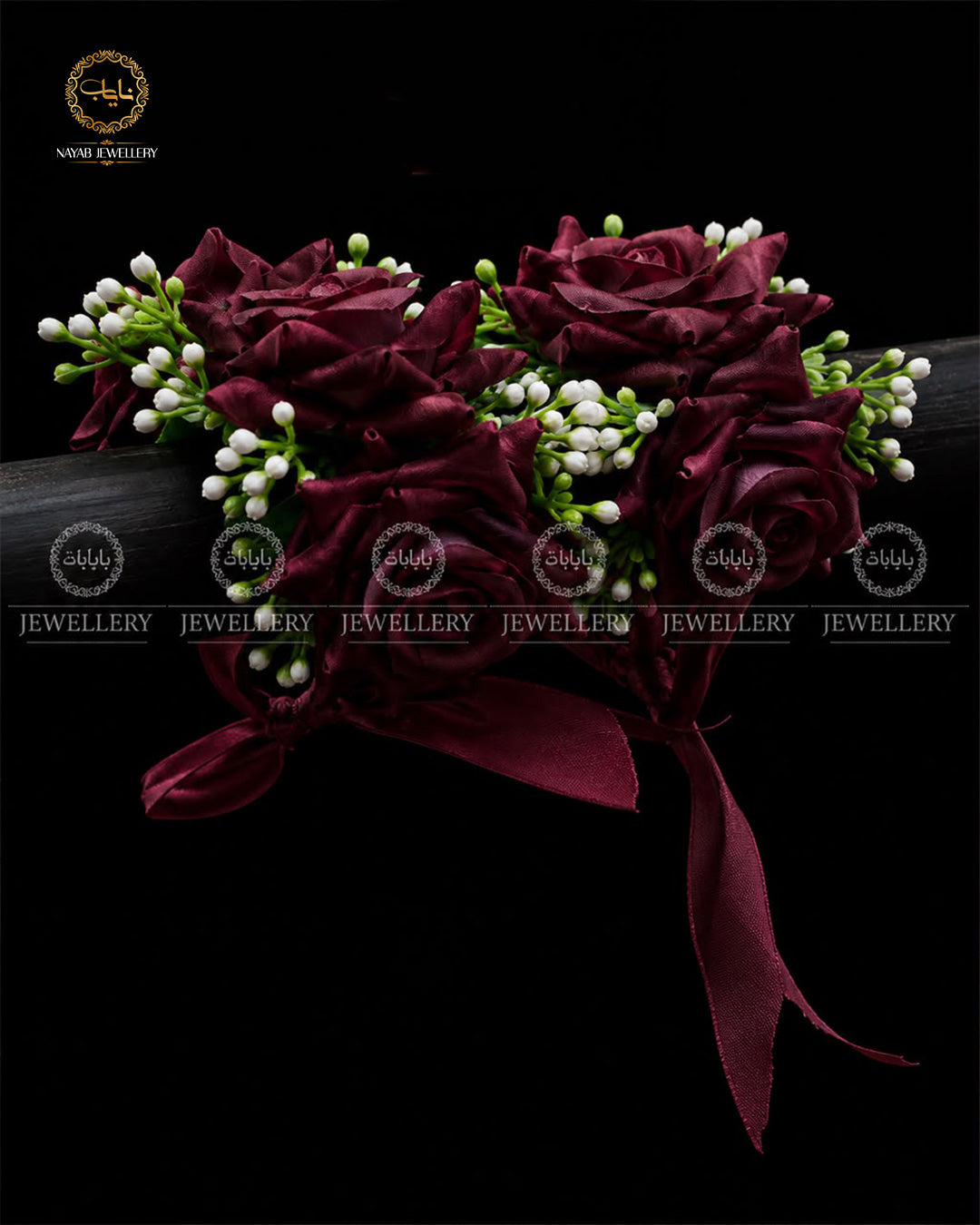 Mehndi Mayo Flower Hand Bracelet (Pair) A-6024