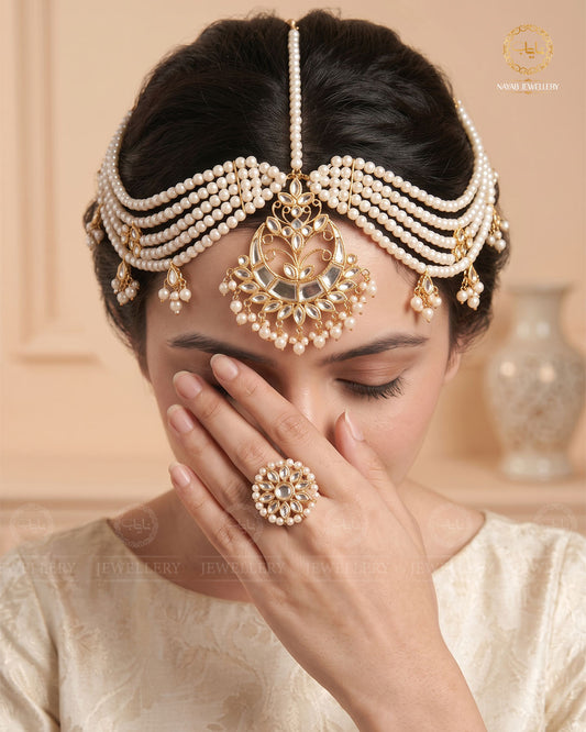 Chand Kundan Bridal Matha Patti-2605