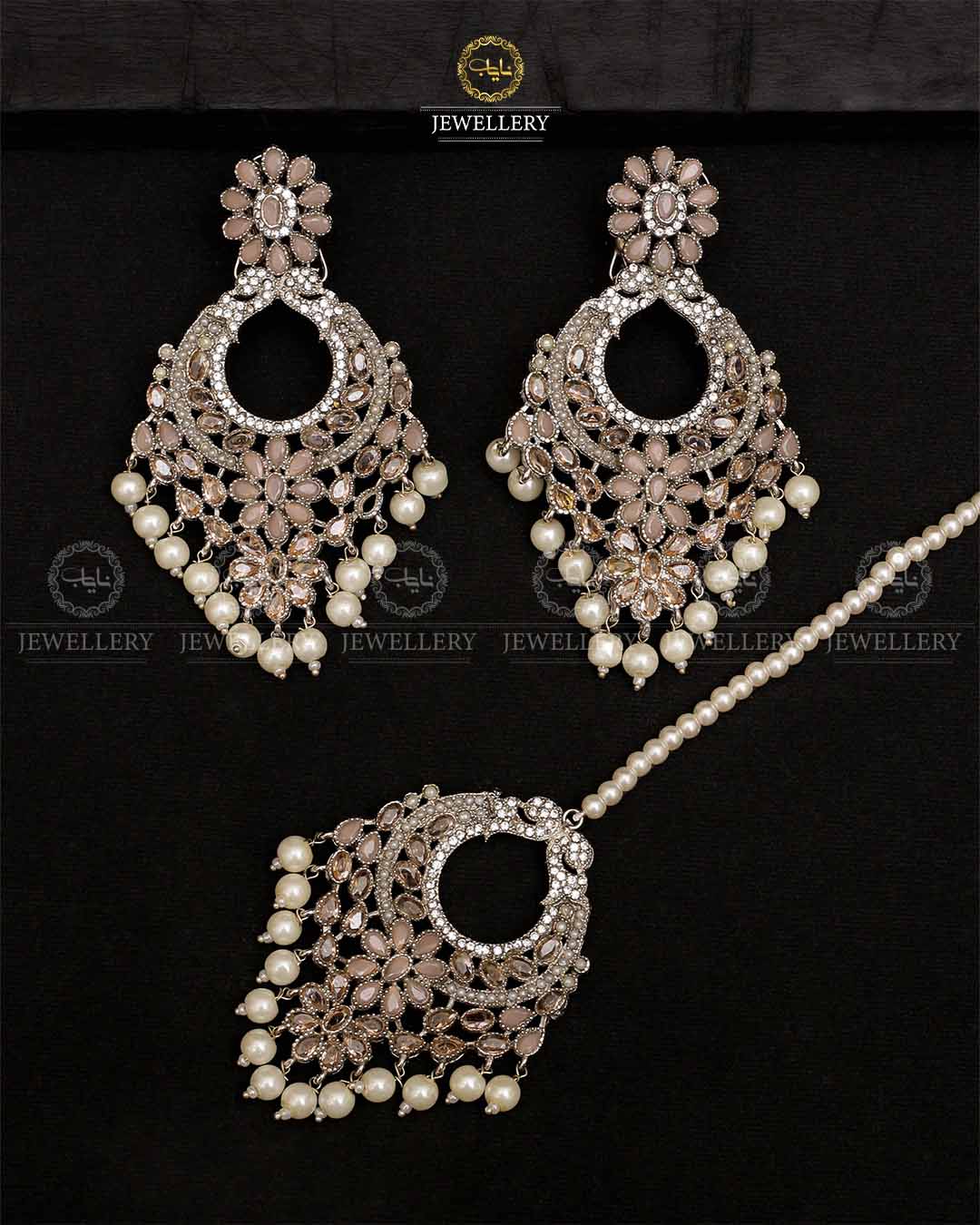 Shimla Zarcon Gems Earrings with Tika -2140