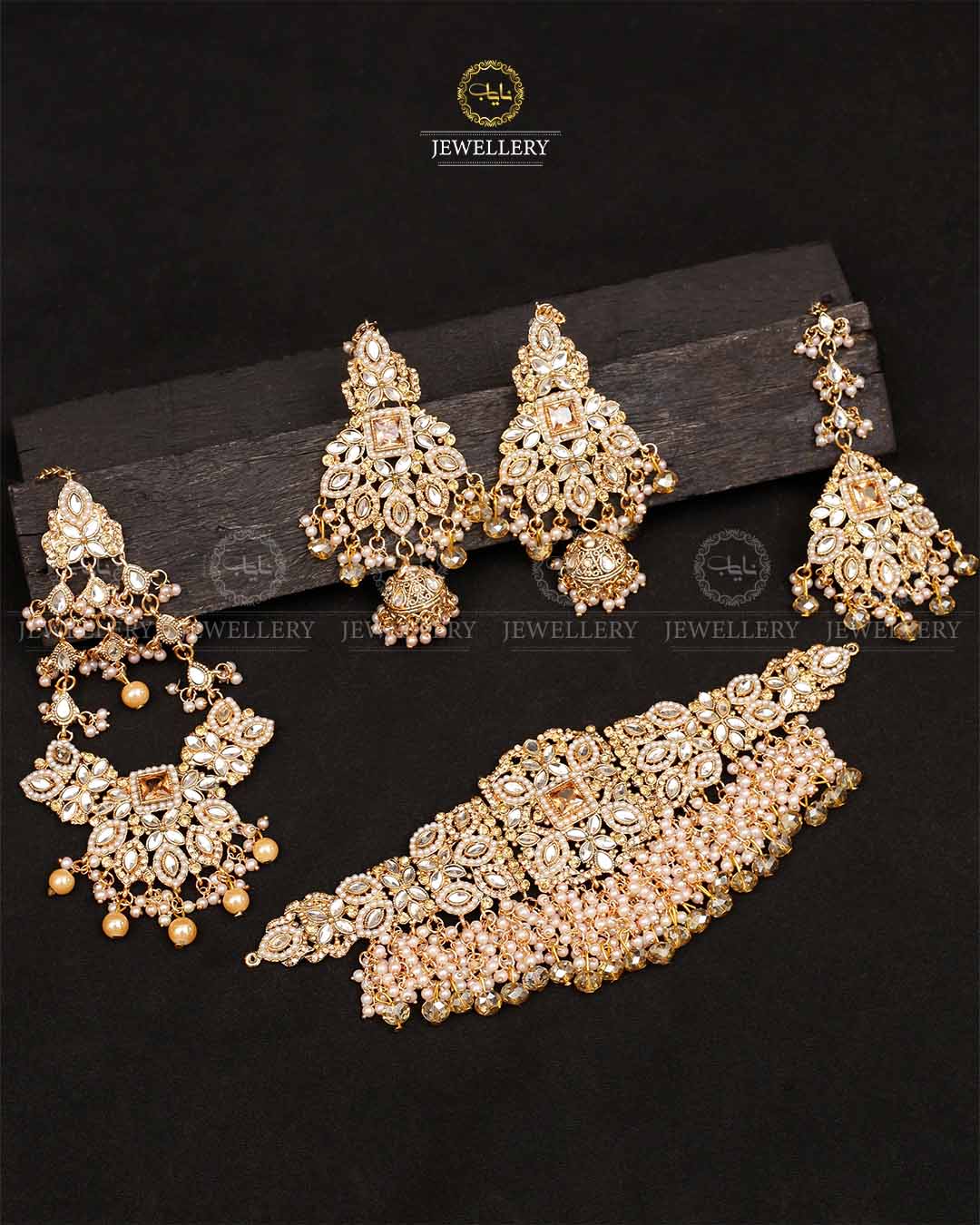 Janan 5 pcs Bridal set-2116-Golden