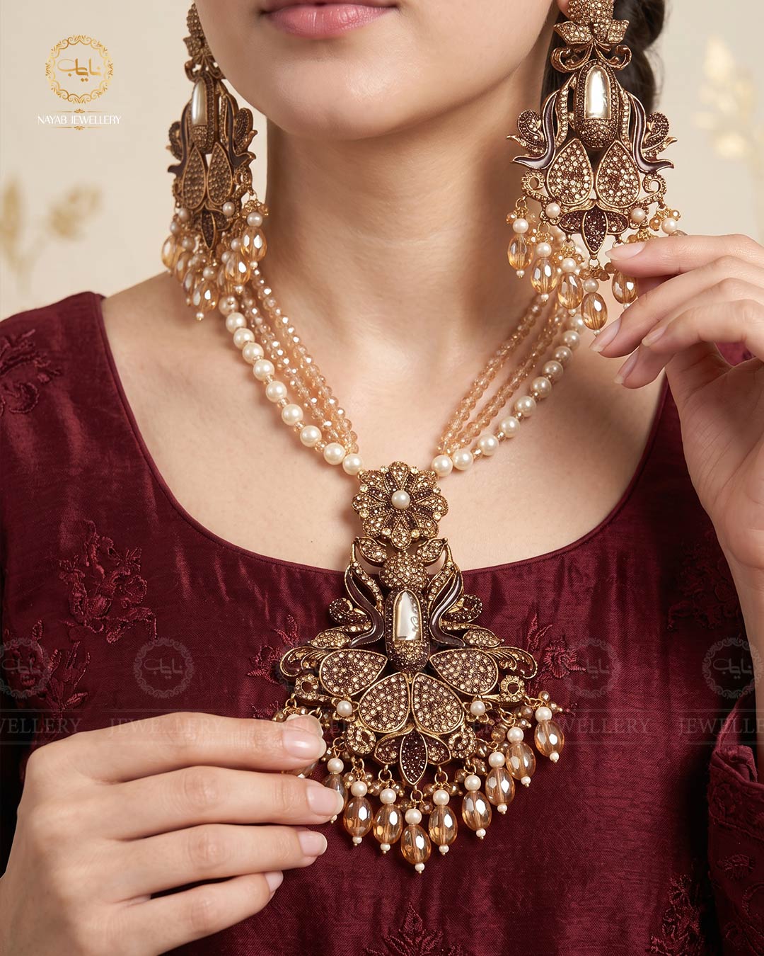 Turkish Mother Pearl Mala ML-206