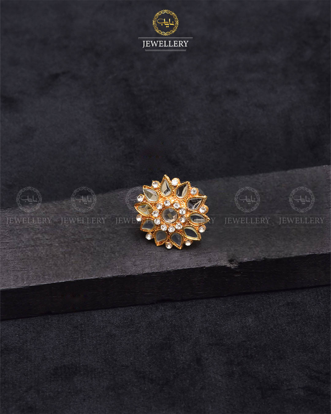 Kundan adjustable Ring -2308