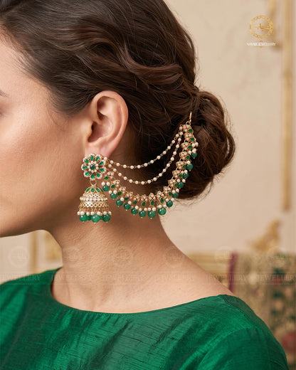 Bahubali sahara Jhumki-2103-Golden