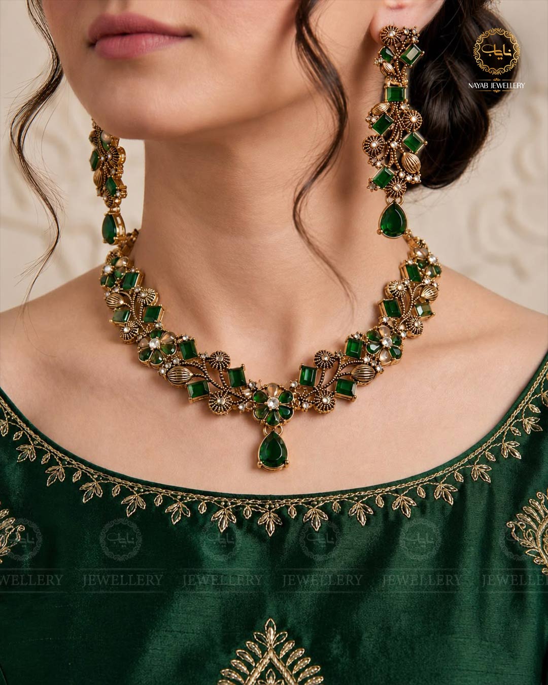 Turkish Necklace Set NJ-1528-G