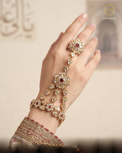 Rajwadi Style Kundan Angla A-602