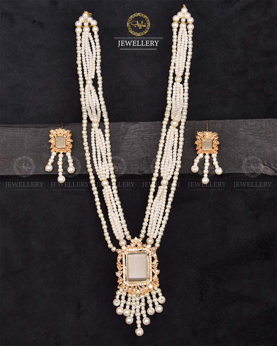 Turkish Elegant Mala set -2270-Golden