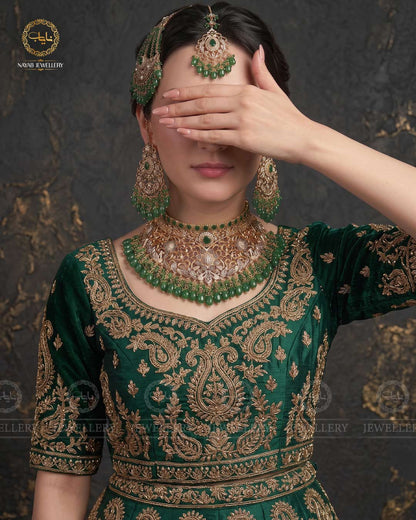 Designer Rajwadi Bridal set-2173