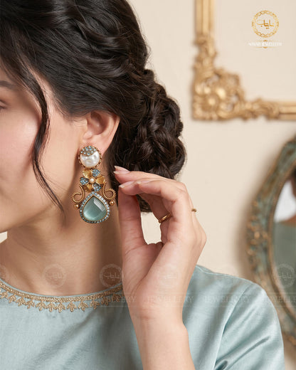 Turkish Dimond Cutt Earrings E-3057