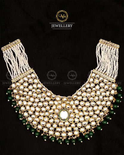Indian Uncut Kundan 7 pcs Birdal Set-2720 Nayab Jewellery