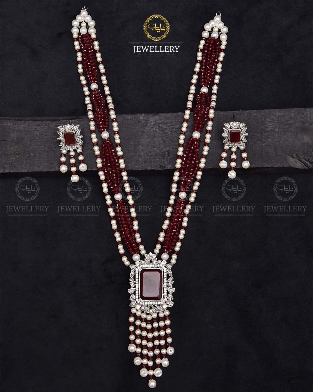 Turkish Elegant Mala set -2270-Silver