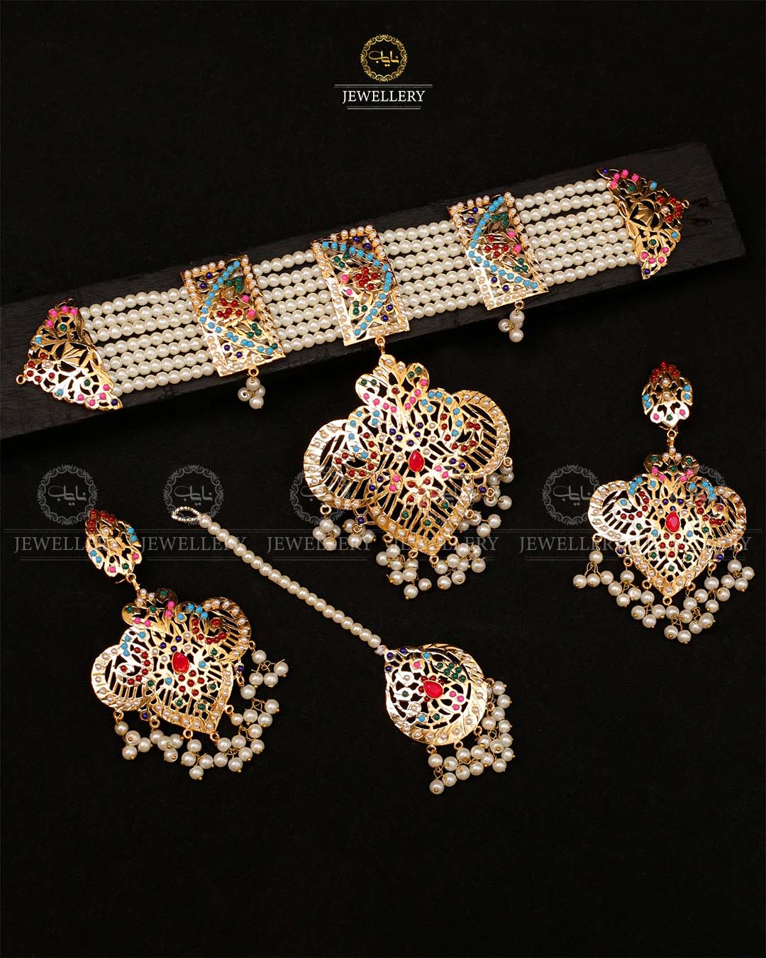 Hyedrabadi Chokar set with Tika-2153