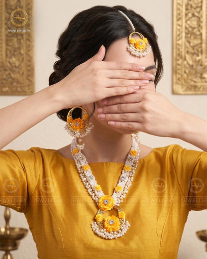 Mehndi/Mayo Pearl 4 pcs  Mala set-2543