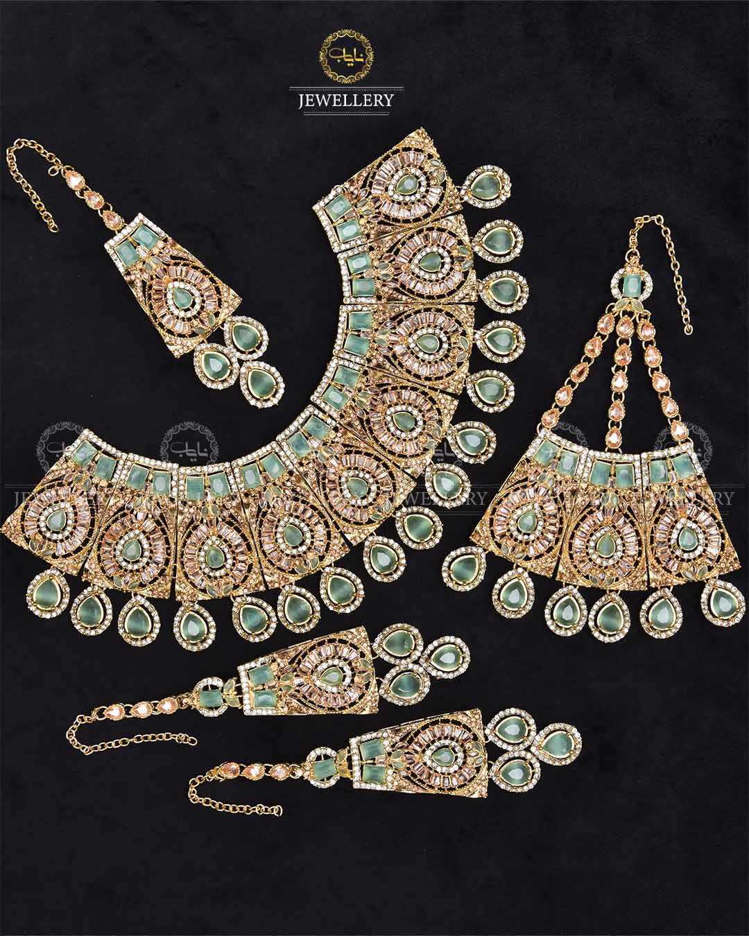 Orchid Zarcon Bridal Necklace set-2281