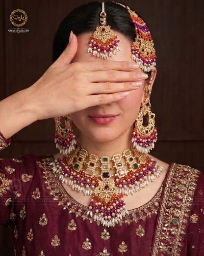 Nimra Bridal Set-2769-Golden