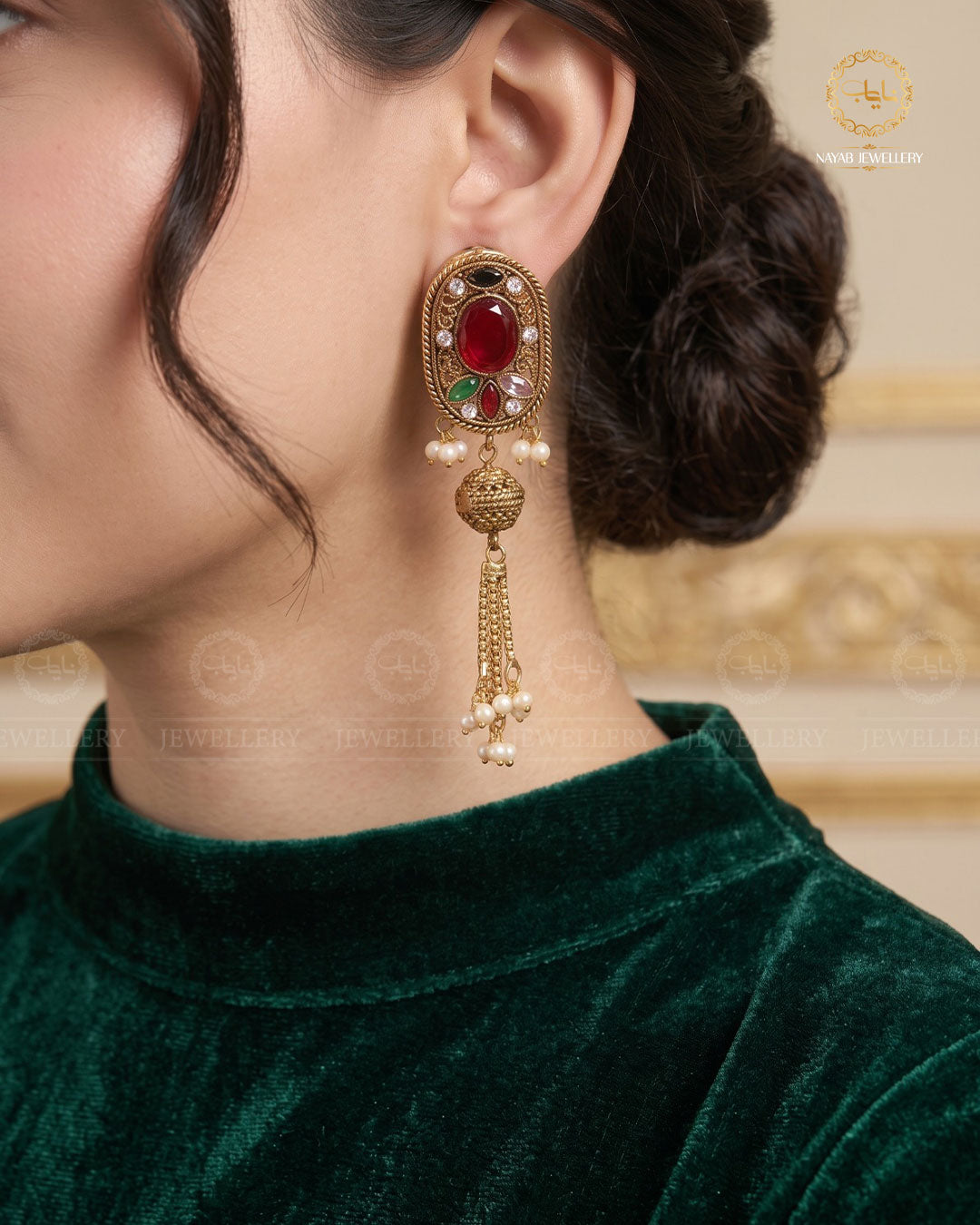 Egyptian Jhumki   NJ-1757-G