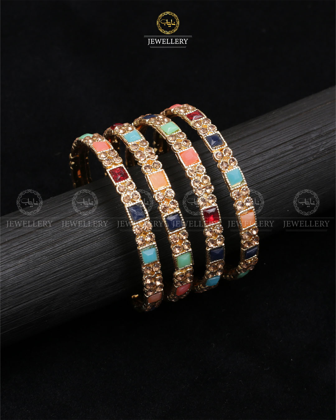 Fancy 4 pcs Bangles for kids-2456-Multi Nayab Jewellery