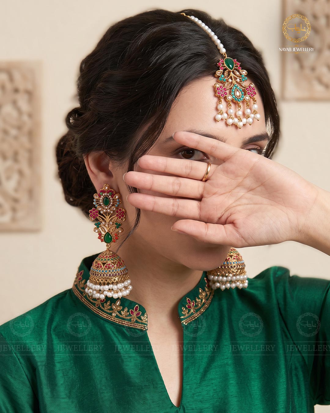 Traditional Noratan Jhumka Tika-2009