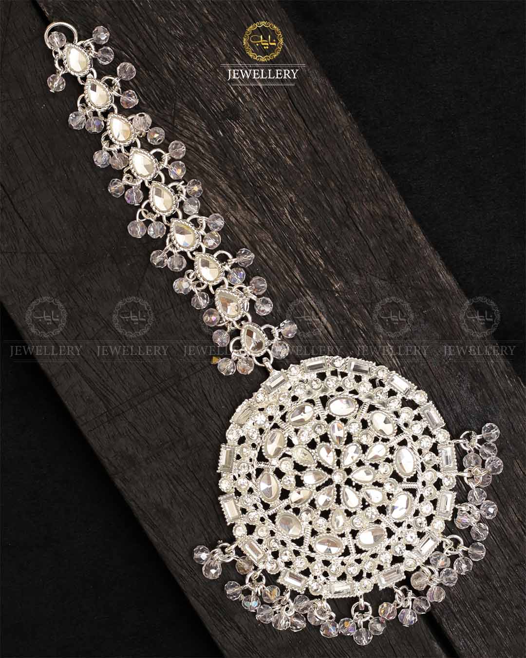 Kundan Big size Tika (Bindia)-2160-Silver