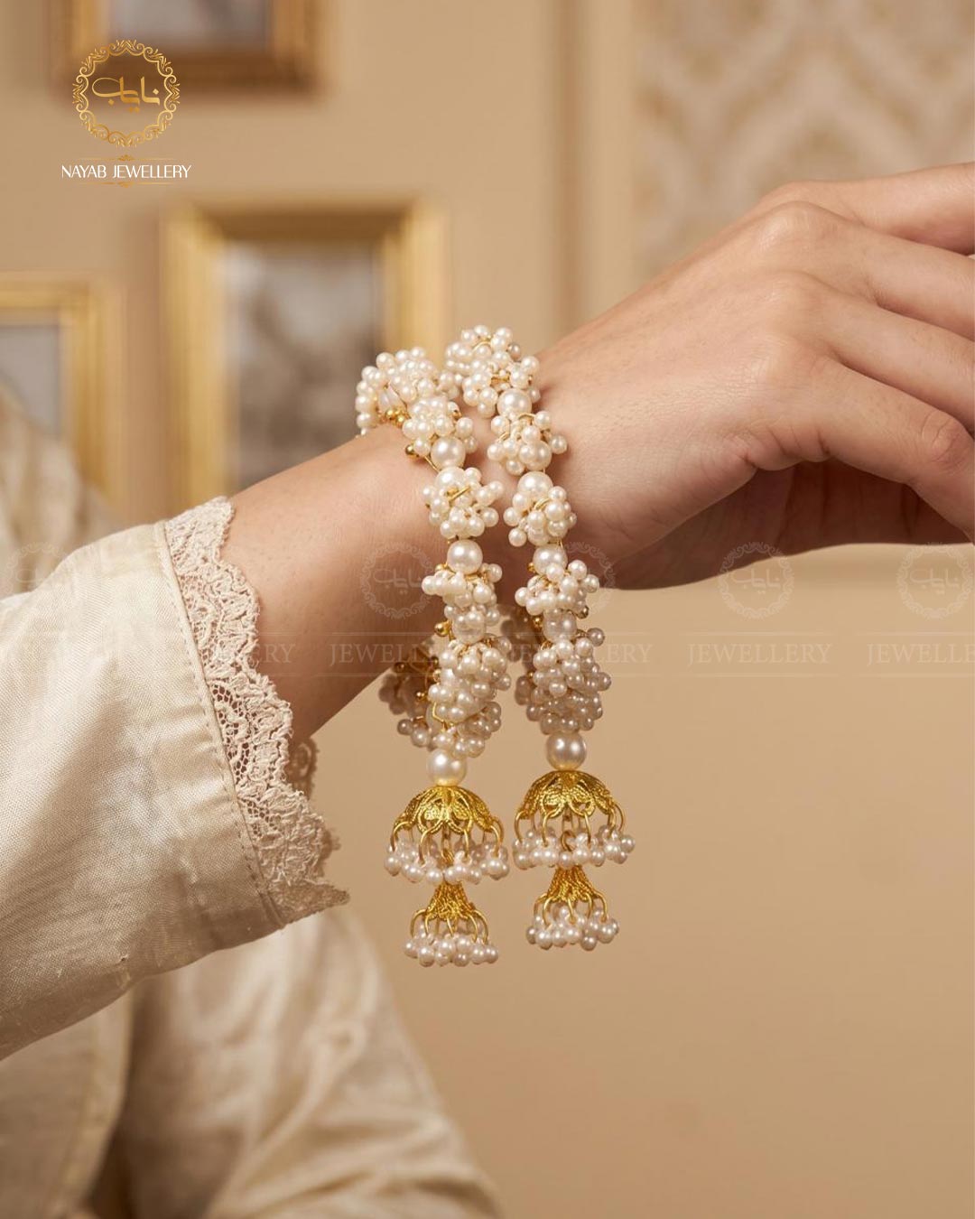 Gajra Jhumki Bangles (pair)-2863