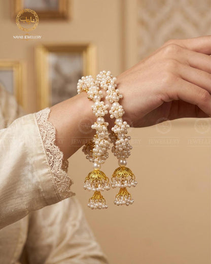 Gajra Jhumki Bangles (pair)-2863
