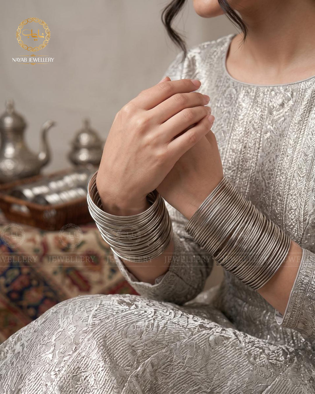 Metal plain 12 pcs Bangles set-2729