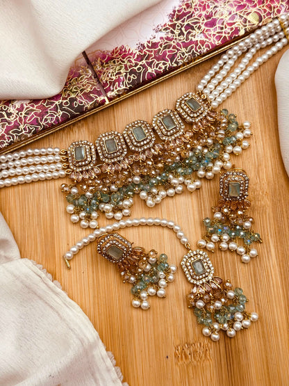 Zulekha Noratan Chokar set with Tika-2637