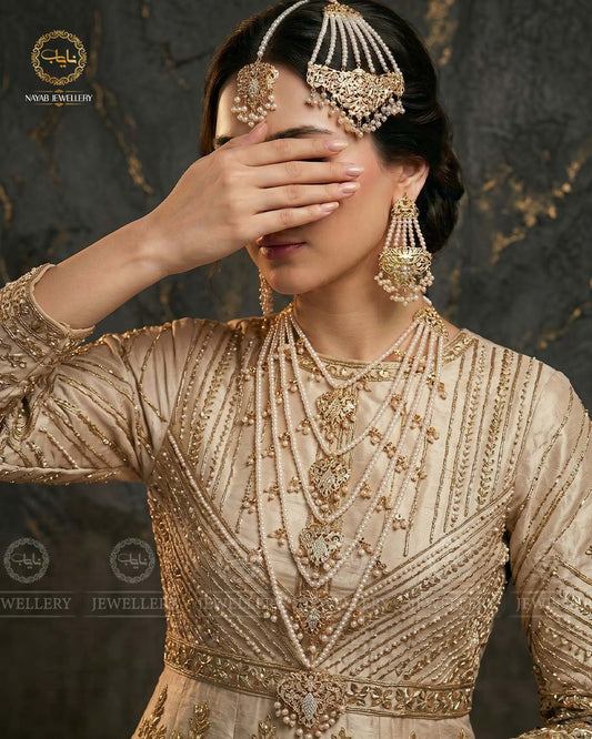 Hyedrabadi 5 Lara Bridal set (5pcs)-2124