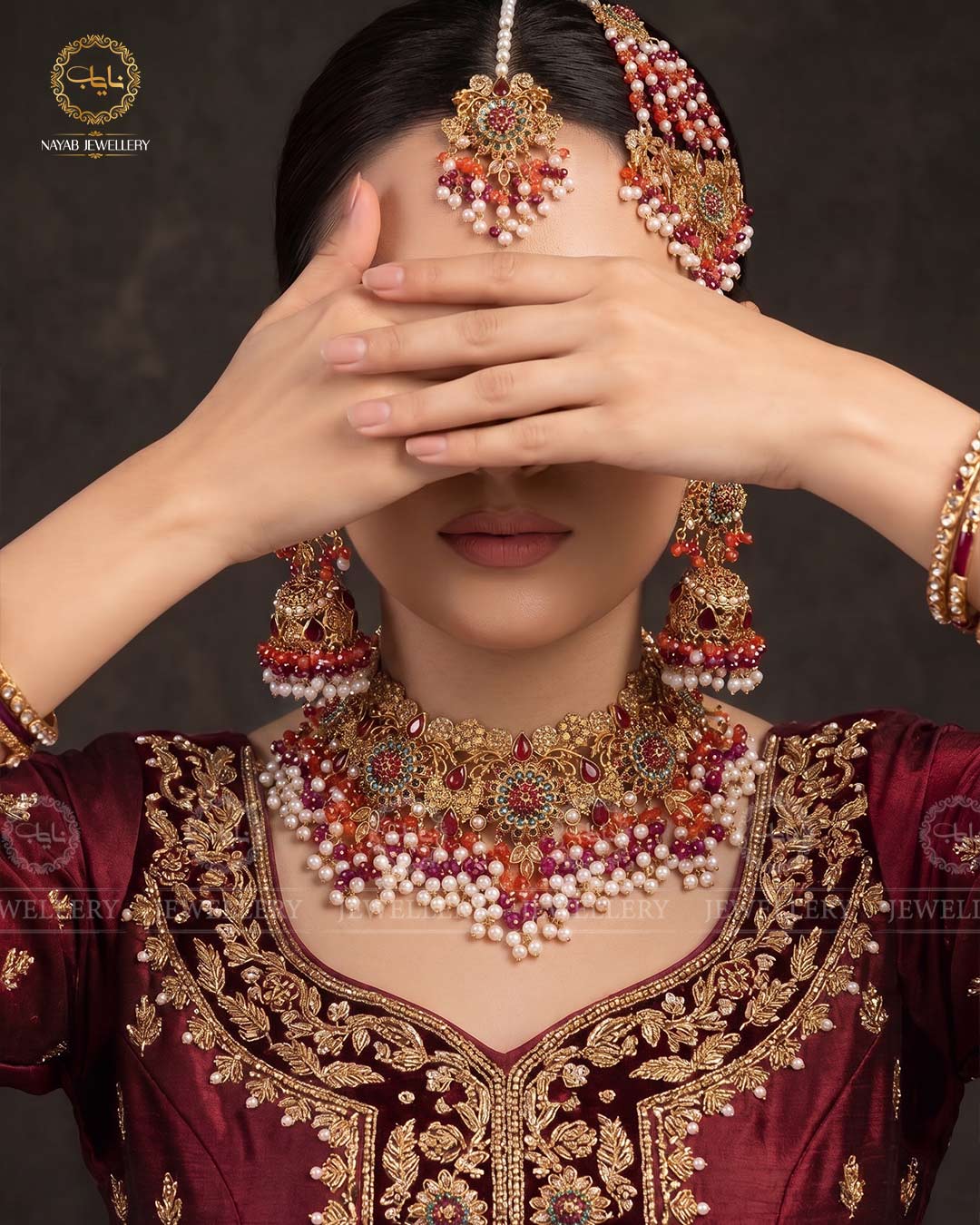 Traditional Hand made Noratan Bridal set  -2138