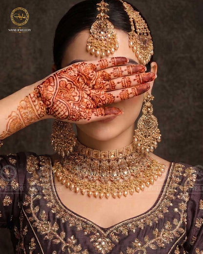 Designer Rajwadi Bridal set-2174