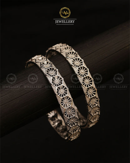 China Gold Bangles (pair)-2676 Nayab Jewellery