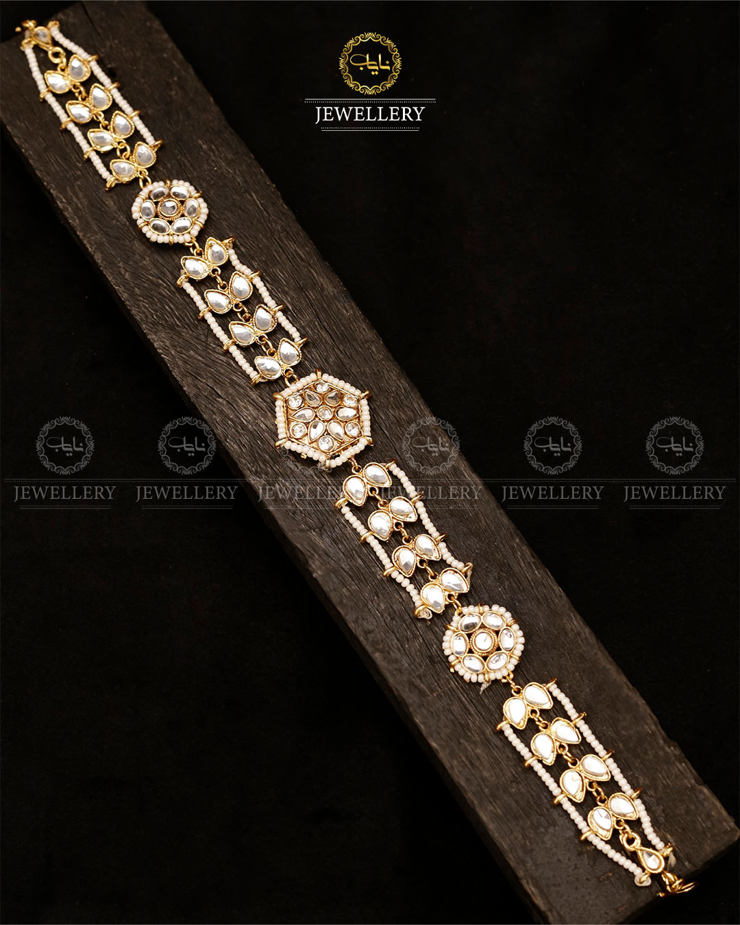 Indian Dubbi kundan Sheesh Patti-2744 Nayab Jewellery
