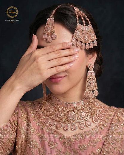 Orchid Zarcon Bridal Necklace set-2281