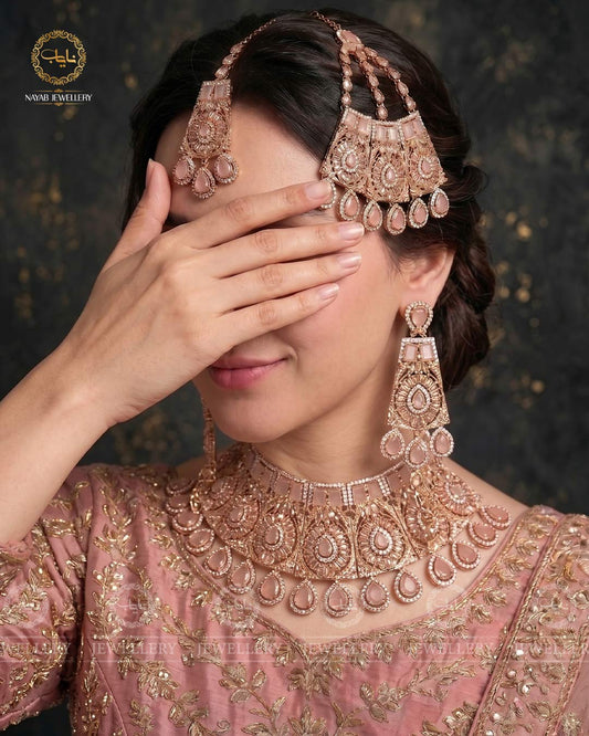 Orchid Zarcon Bridal Necklace set-2281