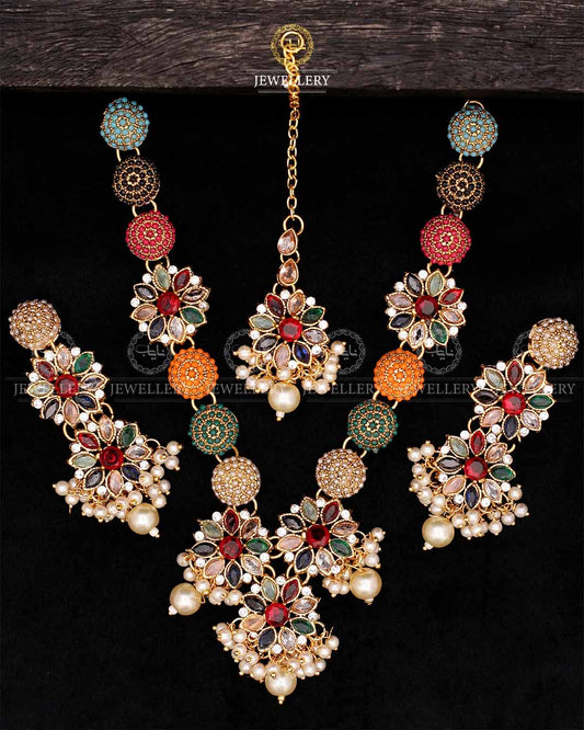 Noratan Necklace set-2558 Nayab Jewellery