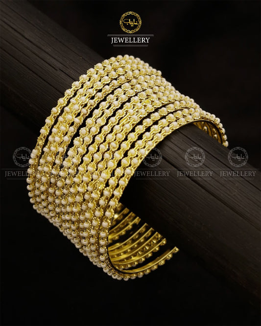 Faiza 12 Pcs Pearl Bangles -2728 Nayab Jewellery