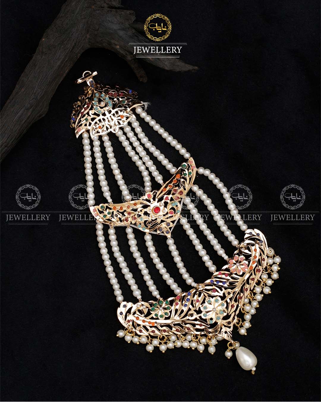 Gold plated Hyedrabadi Jhumer A-6016