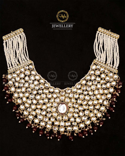 Indian Uncut Kundan 7 pcs Birdal Set-2720 Nayab Jewellery