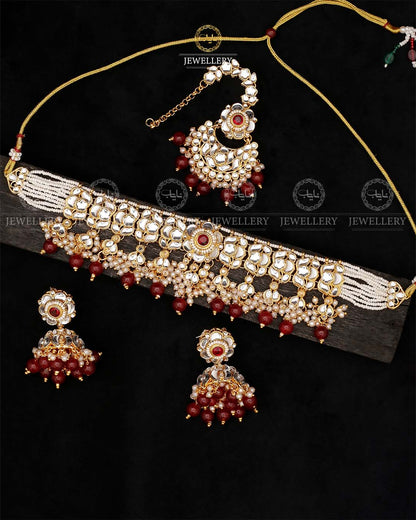 Indian Dubbi kundan Chokar set-2538 Nayab Jewellery