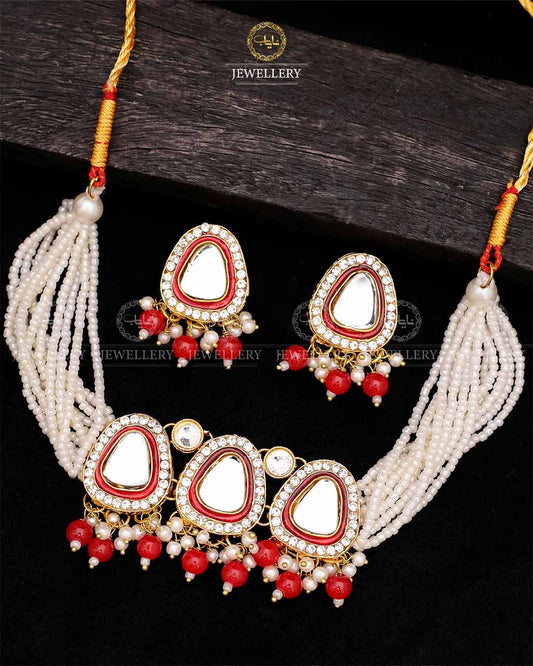 Uncut kundan Chokar set-2581 Nayab Jewellery