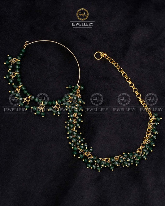 Gajra Nose Ring (Nath)  NJ-2641 Nayab Jewellery