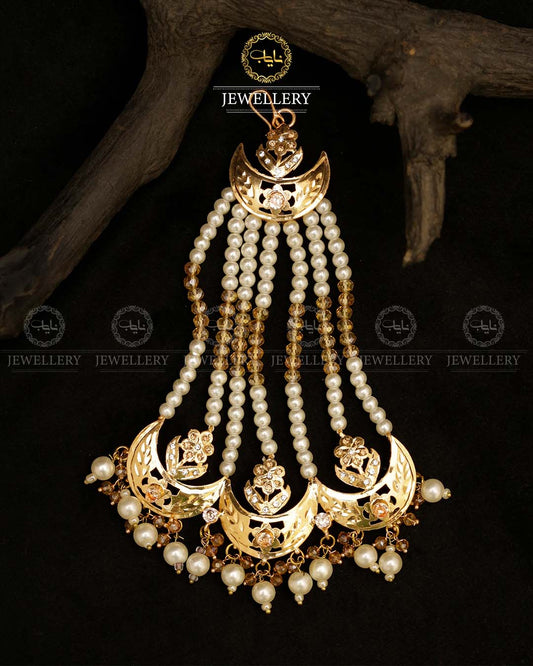 Gold plated Hyedrabadi Bridal jhumer-2797