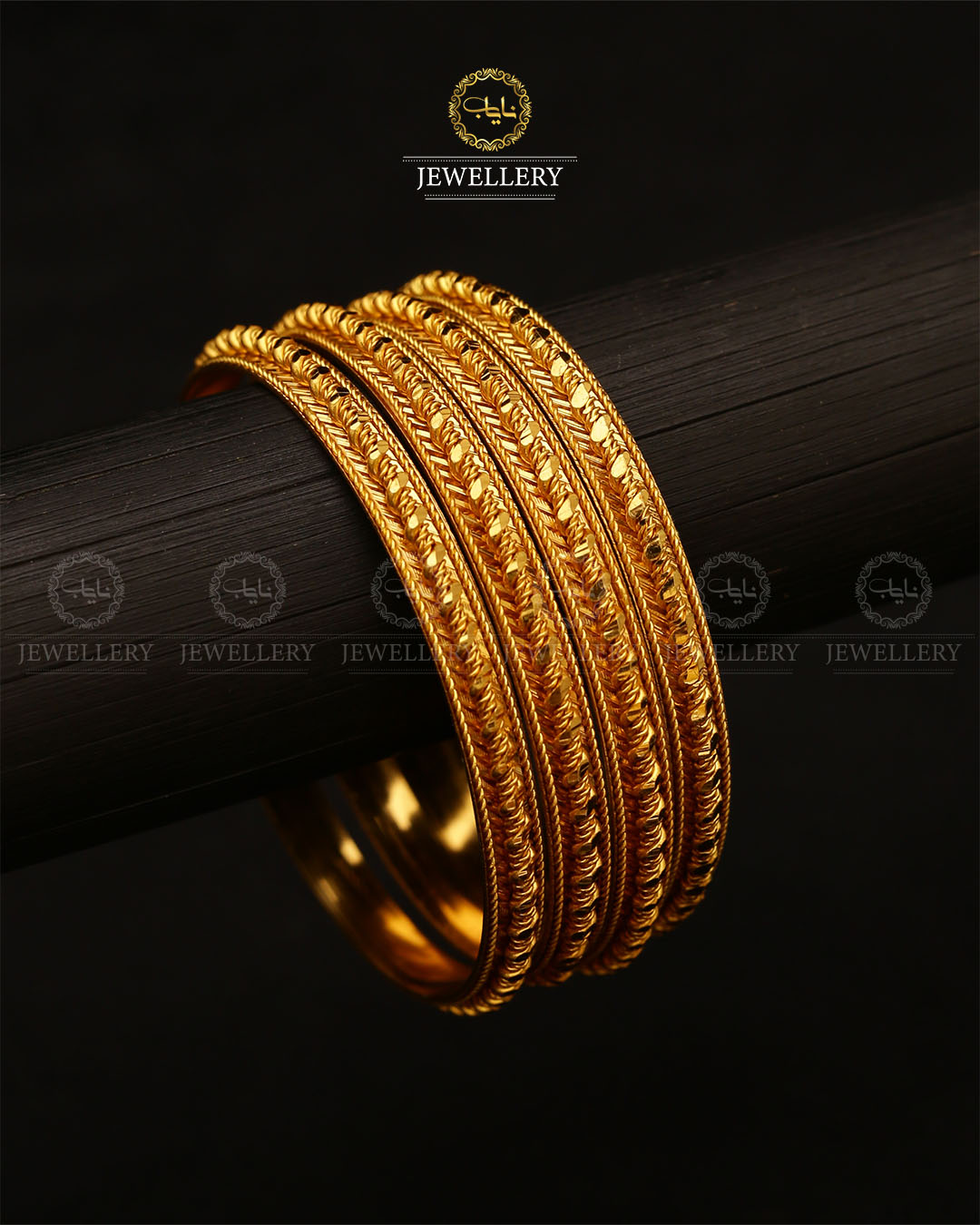 Gold Look 4 pcs indian Bangles set-2659 Nayab Jewellery