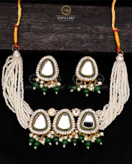 Uncut kundan Chokar set-2581 Nayab Jewellery