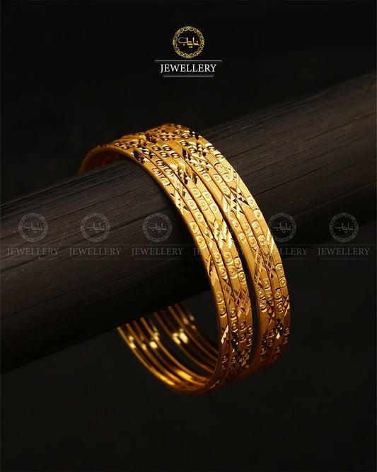 Gold Look 8 pcs indian Bangles set-2661 Nayab Jewellery
