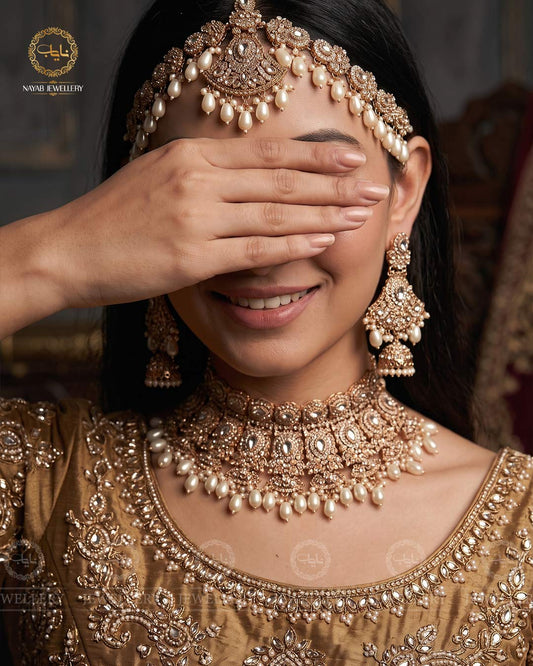 Neelam Bridal set with Matha Patti-2772