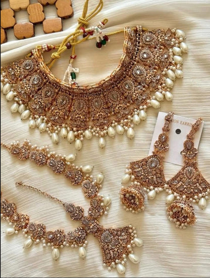 Neelam Bridal set with Matha Patti-2772